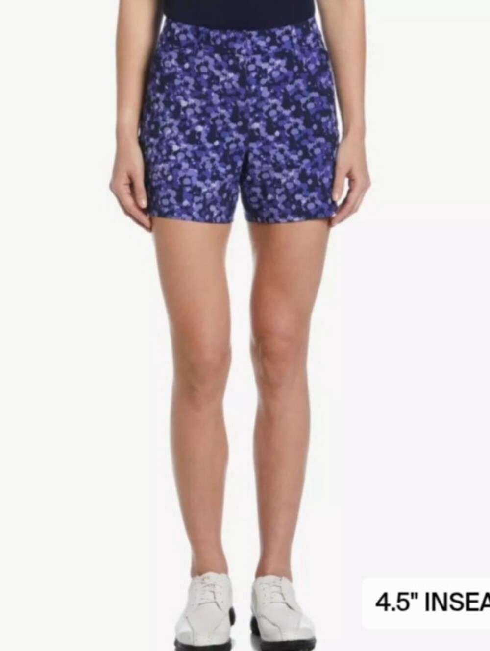 PGA Tour Size 4 Blue Abstract Print Performance Golf Shorts Athleisure Outdoor